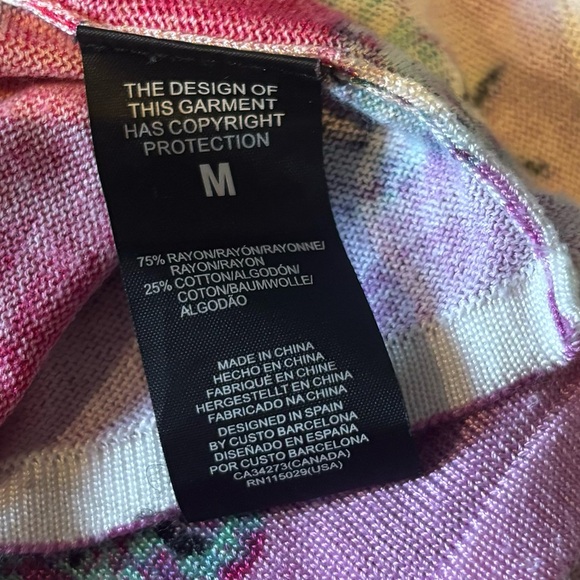 CUSTO BARCELONA Vintage Knit Dress/ Cover-Up Size Medium - Picture 5 of 6